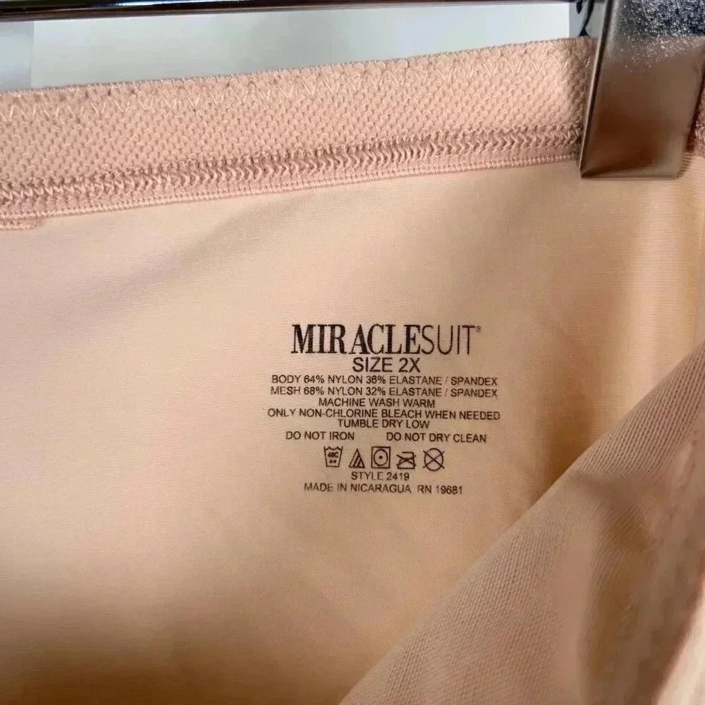 Miraclesuit Tummy Tuck High-Waist Thigh Slimmer Size 2x Compression Garment Smoo - Picture 4 of 4